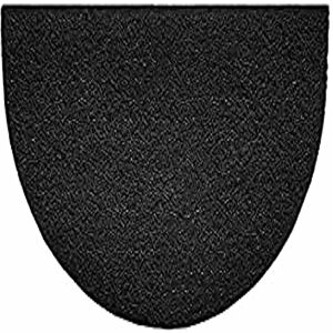Nicoman Embossed Halfmoon Half Circle Door Mat Dirt-Trapper Jet-Washable Doormat 70x44cm (Black, PLAIN) Use on Carpet ONLY Nicoman Embossed Halfmoon Half Circle Door Mat Dirt-Trapper Jet-Washable Doormat 70x44cm (Black, PLAIN) Use on Carpet ONLY