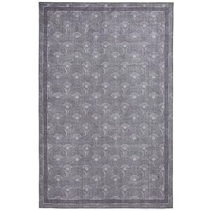 Think Rugs Catherine Lansfield Deco Peacock Washable Rug, Grey Think Rugs Catherine Lansfield Deco Peacock Washable Rug, Grey