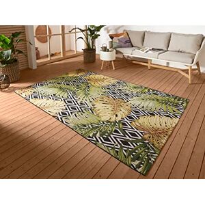 Hanse Home Diamonds Indoor & Outdoor Rug Flat Weave Geometric Pattern, Jungle Floral Palm Tree Design, Oeko-Tex Weatherproof & UV Resistant for Balcony, Patio, Garden, Multicoloured, 160 x 235 cm Hanse Home Diamonds Indoor & Outdoor Rug Flat Weave Geometric Pattern, Jungle Floral Palm Tree Design, Oeko-Tex Weatherproof & UV Resistant for Balcony, Patio, Garden, Multicoloured, 160 x 235 cm