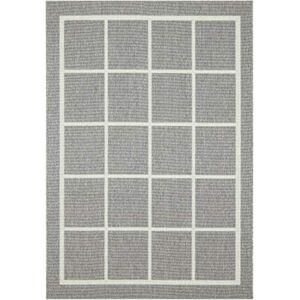 ASPECT SILVER GRID Geometric Check Pattern Area Rug (Silver Grey, 120x170cm) ASPECT SILVER GRID Geometric Check Pattern Area Rug (Silver Grey, 120x170cm)