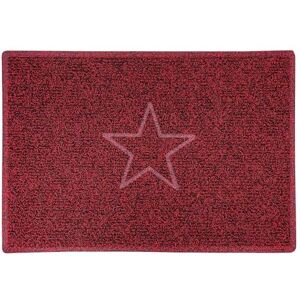 Nicoman STAR Embossed Shape Door Mat-Trapper Jet-Washable Doormat-(Use Indoor or Sheltered Outdoor), Large (90x60cm), Red with Black Nicoman STAR Embossed Shape Door Mat-Trapper Jet-Washable Doormat-(Use Indoor or Sheltered Outdoor), Large (90x60cm), Red with Black