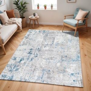 Livabliss Trento Abstract Rug Area Rugs Living Room 160x220 cm, Dining Room, Lounge, Kitchen, Bedroom Modern Marble Large Rug, Soft Luxurious Easy Care Medium Pile, Cream, Blue, Grey Livabliss Trento Abstract Rug Area Rugs Living Room 160x220 cm, Dining Room, Lounge, Kitchen, Bedroom Modern Marble Large Rug, Soft Luxurious Easy Care Medium Pile, Cream, Blue, Grey