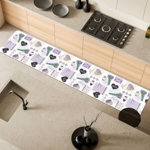 Comart Malaga Kitchen Rug Runner 100% PVC Stain Resistant Non-Slip Waterproof Machine Washable Mat Modern Lane for Kitchen and Hallway Lavender 55 x 270 cm Comart Malaga Kitchen Rug Runner 100% PVC Stain Resistant Non-Slip Waterproof Machine Washable Mat Modern Lane for Kitchen and Hallway Lavender 55 x 270 cm