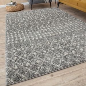 THE RUGS Modern Moroccan Design Living Room and Bedroom Rugs, Non-Shedding & Easy Care (Moroccan Grey/Ivory, 140x200 cm) THE RUGS Modern Moroccan Design Living Room and Bedroom Rugs, Non-Shedding & Easy Care (Moroccan Grey/Ivory, 140x200 cm)