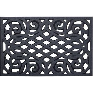 Nicoman Outdoor Rubber Door Mat, Non-Slip Heavy Duty Doormat Step Barrier Anti-Fatigue Easy Boot Scraper Eco-Friendly Victorian Style Indoor Outdoor Entrance Mat Drainage (Grey, Medium, 75 x 44cm) Nicoman Outdoor Rubber Door Mat, Non-Slip Heavy Duty Doormat Step Barrier Anti-Fatigue Easy Boot Scraper Eco-Friendly Victorian Style Indoor Outdoor Entrance Mat Drainage (Grey, Medium, 75 x 44cm)