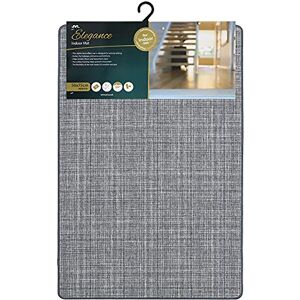 JVL Elegance Indoor Mat Grey, 50cmx 75cm approx, One Size JVL Elegance Indoor Mat Grey, 50cmx 75cm approx, One Size