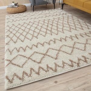 THE RUGS Modern Moroccan Design Living Room and Bedroom Rugs, Non-Shedding & Easy Care (Tangier Ivory/Beige, 180x270 cm) THE RUGS Modern Moroccan Design Living Room and Bedroom Rugs, Non-Shedding & Easy Care (Tangier Ivory/Beige, 180x270 cm)