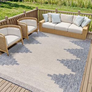 Livabliss Lagada Indoor Outdoor Rug Large Boho Rugs for Living Room 200x275 cm Dining, Kitchen Carpet, Patterned Neutral and Coloured Rugs, Waterproof, Stain Durable Navy, Cream, Grey Livabliss Lagada Indoor Outdoor Rug Large Boho Rugs for Living Room 200x275 cm Dining, Kitchen Carpet, Patterned Neutral and Coloured Rugs, Waterproof, Stain Durable Navy, Cream, Grey
