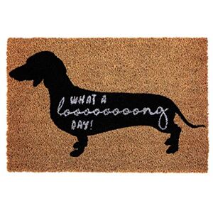 Premier Housewares Door mat, Indoor, Non Slip Sausage Dog Natural 60x40x2 Premier Housewares Door mat, Indoor, Non Slip Sausage Dog Natural 60x40x2