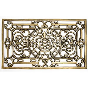 andiamo Nabucco Doormat Easy-Care Non-Slip Rubber Door Mat 45 x 75 cm Square Gold andiamo Nabucco Doormat Easy-Care Non-Slip Rubber Door Mat 45 x 75 cm Square Gold