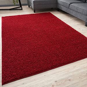 THE RUGS Living Room Rug Shaggy Soft And Elegant Carpets For The Bedrooms And Kitchen, Easy To Clean, Many Different Sizes (180x270 cm, Red) THE RUGS Living Room Rug Shaggy Soft And Elegant Carpets For The Bedrooms And Kitchen, Easy To Clean, Many Different Sizes (180x270 cm, Red)