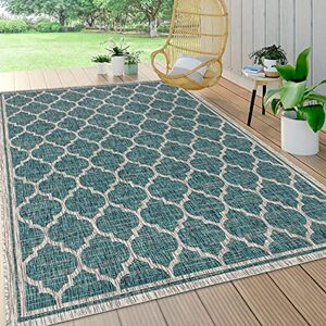 JONATHAN Y SMB109E-8 Trebol Moroccan Trellis Textured Weave Indoor Outdoor Area Rug, Modern, Coastal, Bohemian Easy Cleaning, Non Shedding, Teal/Gray, 240 cm X 300 cm JONATHAN Y SMB109E-8 Trebol Moroccan Trellis Textured Weave Indoor Outdoor Area Rug, Modern, Coastal, Bohemian Easy Cleaning, Non Shedding, Teal/Gray, 240 cm X 300 cm