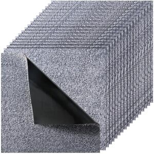 VEVOR Carpet Tiles 457x457 mm, 10 Pack Peel and Stick Carpet Square Rug, Self Adhesive Commercial Floor Soft Padded for Seamless Cover 2.1㎡, Easy DIY Replacement for Living Room Office, Gray VEVOR Carpet Tiles 457x457 mm, 10 Pack Peel and Stick Carpet Square Rug, Self Adhesive Commercial Floor Soft Padded for Seamless Cover 2.1㎡, Easy DIY Replacement for Living Room Office, Gray