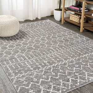 JONATHAN Y MOH101C-5 Moroccan HYPE Boho Vintage Diamond Indoor Area Rug, Bohemian, Southwestern, Casual Easy Cleaning, Bedroom, Kitchen, Living Room, Non Shedding, Gray/Ivory, 150 cm X 240 cm JONATHAN Y MOH101C-5 Moroccan HYPE Boho Vintage Diamond Indoor Area Rug, Bohemian, Southwestern, Casual Easy Cleaning, Bedroom, Kitchen, Living Room, Non Shedding, Gray/Ivory, 150 cm X 240 cm