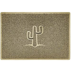 Nicoman Cactus Embossed Shape Door Mat Dirt-Trapper Washable Barrier Doormat-(Use Indoor or Sheltered Outdoor)-(90x60cm/3x2ft,Large) Beige Nicoman Cactus Embossed Shape Door Mat Dirt-Trapper Washable Barrier Doormat-(Use Indoor or Sheltered Outdoor)-(90x60cm/3x2ft,Large) Beige