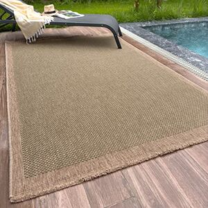 THE RUGS Nature Collection Outdoor Rug – Indoor/Outdoor Tona Border Area Rug for Patio, Deck, Garden, Kitchen, Bathroom or Living Room (Square Dots-Green, 140 x 200 cm) THE RUGS Nature Collection Outdoor Rug – Indoor/Outdoor Tona Border Area Rug for Patio, Deck, Garden, Kitchen, Bathroom or Living Room (Square Dots-Green, 140 x 200 cm)