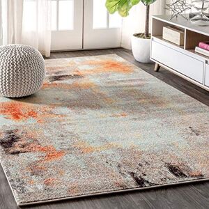 JONATHAN Y CTP104B-8 Contemporary POP Modern Abstract Vintage Indoor Area Rug, Transitional, Bohemian Easy Cleaning, Bedroom, Kitchen, Living Room, Non Shedding, Cream/Orange, 240 cm X 300 cm JONATHAN Y CTP104B-8 Contemporary POP Modern Abstract Vintage Indoor Area Rug, Transitional, Bohemian Easy Cleaning, Bedroom, Kitchen, Living Room, Non Shedding, Cream/Orange, 240 cm X 300 cm