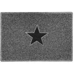 Nicoman STAR Door Mat|Entrance Barrier Dirt-Trapper Floor Mat|Patio Garden Conservatory Doormat|Indoor Outdoor Matt|Charcoal with Black Star, Large 90x60cm/3x2ft Nicoman STAR Door Mat|Entrance Barrier Dirt-Trapper Floor Mat|Patio Garden Conservatory Doormat|Indoor Outdoor Matt|Charcoal with Black Star, Large 90x60cm/3x2ft