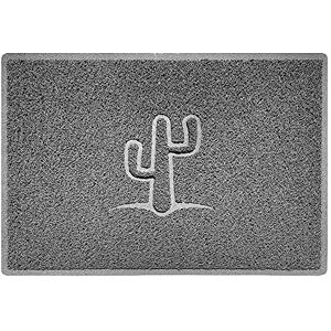 Nicoman Cactus Embossed Shape Door Mat Dirt-Trapper Washable Barrier Doormat-(Use Indoor or Sheltered Outdoor)-(90x60cm/3x2ft,Large) Grey Nicoman Cactus Embossed Shape Door Mat Dirt-Trapper Washable Barrier Doormat-(Use Indoor or Sheltered Outdoor)-(90x60cm/3x2ft,Large) Grey
