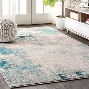 JONATHAN Y CTP104A-5 Contemporary POP Modern Abstract Vintage Indoor Area Rug, Transitional, Bohemian Easy Cleaning, Bedroom, Kitchen, Living Room, Non Shedding, Cream/Blue, 150 cm X 240 cm JONATHAN Y CTP104A-5 Contemporary POP Modern Abstract Vintage Indoor Area Rug, Transitional, Bohemian Easy Cleaning, Bedroom, Kitchen, Living Room, Non Shedding, Cream/Blue, 150 cm X 240 cm