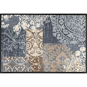Wash+Dry wash + dry Door Mat, Polyester, Grey, 50 x 75 cm Wash+Dry wash + dry Door Mat, Polyester, Grey, 50 x 75 cm