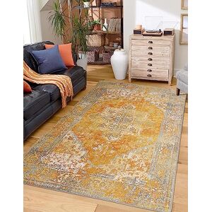 Asiatic Edits Low Pile Vintage Burnt Orange Indoor Rug for Living room, Bedroom, Conservatory, Hallway, Large Area, Easy to Clean, Area Rugs Non Shedding 120x170cm Asiatic Edits Low Pile Vintage Burnt Orange Indoor Rug for Living room, Bedroom, Conservatory, Hallway, Large Area, Easy to Clean, Area Rugs Non Shedding 120x170cm