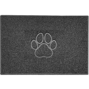 Nicoman Paw Embossed Shape Door Mat Dirt Trapper PVC Spaghetti Mat Washable Quick Drying Barrier Doormat-Dark Grey (Drainage Open-Back)-X Large (120x80cm) Nicoman Paw Embossed Shape Door Mat Dirt Trapper PVC Spaghetti Mat Washable Quick Drying Barrier Doormat-Dark Grey (Drainage Open-Back)-X Large (120x80cm)