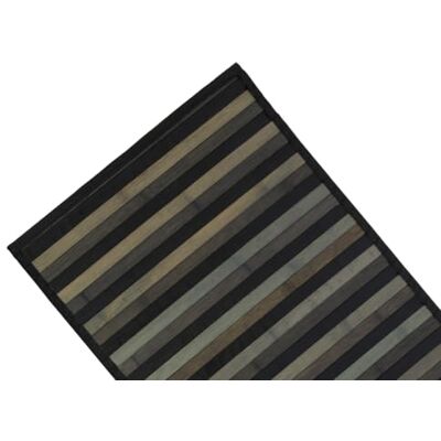 BIANCHERIAWEB Bamboo Carpet Degradè Black, Kitchen Runner 30x40 cm, Kitchen Rug Non-Slip 100% Bamboo, Kitchen Lane made of durable material, Does not absorb stains BIANCHERIAWEB Bamboo Carpet Degradè Black, Kitchen Runner 30x40 cm, Kitchen Rug Non-Slip 100% Bamboo, Kitchen Lane made of durable material, Does not absorb stains