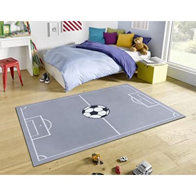 Hanse Home Home Adventures Children's Rug Football Short Pile Rug Boys Girls Play Mat Modern Pitch Football Children's Rug for Children's Room Playroom 80 x 150 cm Mouse Hanse Home Home Adventures Children's Rug Football Short Pile Rug Boys Girls Play Mat Modern Pitch Football Children's Rug for Children's Room Playroom 80 x 150 cm Mouse