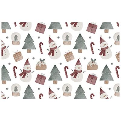 FLOORART Snowman Vinyl Rug - Carpet FLOORART Snowman Vinyl Rug - Carpet