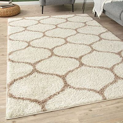 The Rugs - Myshaggy Trellis Ivory Beige - Ivory Beige - Rug The Rugs - Myshaggy Trellis Ivory Beige - Ivory Beige - Rug