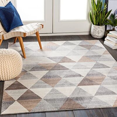 Surya Katherine Tostado y Blanco - Geometric Modern Rug - 160x215cm Surya Katherine Tostado y Blanco - Geometric Modern Rug - 160x215cm
