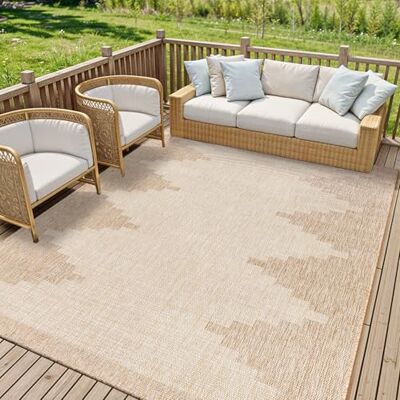 Livabliss Rubal Lagada Indoor Outdoor Rug Large Boho Rugs for Living Room 200x275 cm Dining, Kitchen Carpet, Patterned Neutral and Coloured, Waterproof, Stain Durable Cream, Brown Livabliss Rubal Lagada Indoor Outdoor Rug Large Boho Rugs for Living Room 200x275 cm Dining, Kitchen Carpet, Patterned Neutral and Coloured, Waterproof, Stain Durable Cream, Brown