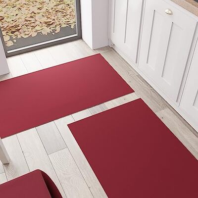 PETTI Artigiani Italiani Kitchen Rug, Runner, Kitchen Rug, Washable, Non-Slip, Kitchen Rug, Runner, Solid Colour Rug, 52 x 80 cm, Bordeaux, 100% Made in Italy PETTI Artigiani Italiani Kitchen Rug, Runner, Kitchen Rug, Washable, Non-Slip, Kitchen Rug, Runner, Solid Colour Rug, 52 x 80 cm, Bordeaux, 100% Made in Italy