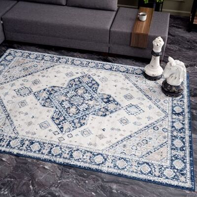 THE RUGS - Montana Collection Vintage Rugs Navy 4010 - 120x170 - Rug THE RUGS - Montana Collection Vintage Rugs Navy 4010 - 120x170 - Rug