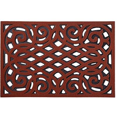 Nicoman Outdoor Doormat Decorative Stair Mats Heavy Duty Drainage Dirt Trapper Porch Rubber Skid Proof Anti Slip (Medium, Terracotta, 75 x 44cm) Nicoman Outdoor Doormat Decorative Stair Mats Heavy Duty Drainage Dirt Trapper Porch Rubber Skid Proof Anti Slip (Medium, Terracotta, 75 x 44cm)
