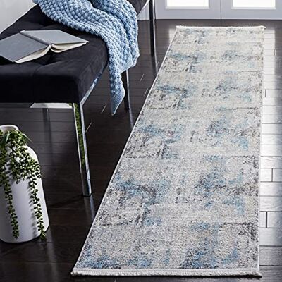 Esmeralda 61 x 213 cm Blue Gray Rug - Rug Esmeralda 61 x 213 cm Blue Gray Rug - Rug