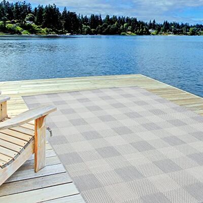 THE RUGS - Ecology Collection - Grey - 160x230cm - Outdoor Rug THE RUGS - Ecology Collection - Grey - 160x230cm - Outdoor Rug