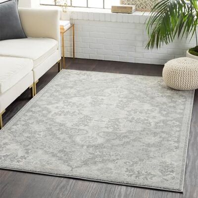 Livabliss Lou Asmara Vintage Rug for Living Room, Dining & Kitchen 120x170 cm, Traditional Boho Style, Multicoloured Medium Grey, Easy Care Pile, Large Floor Covering Livabliss Lou Asmara Vintage Rug for Living Room, Dining & Kitchen 120x170 cm, Traditional Boho Style, Multicoloured Medium Grey, Easy Care Pile, Large Floor Covering