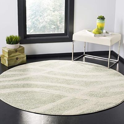 Safavieh Salbei/Creme 120x120cm Carpet - Carved Polypropylene Vintage Style Safavieh Salbei/Creme 120x120cm Carpet - Carved Polypropylene Vintage Style