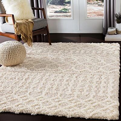 Livabliss Nour Dubai Shaggy Rug Modern Berber Rugs Living Room, Large 160x220 cm, Soft Shaggy Rugs for Bedroom Neutral Boho Fluffy Rug, Easy Care Plush Thick Pile Cream and Light Beige Livabliss Nour Dubai Shaggy Rug Modern Berber Rugs Living Room, Large 160x220 cm, Soft Shaggy Rugs for Bedroom Neutral Boho Fluffy Rug, Easy Care Plush Thick Pile Cream and Light Beige