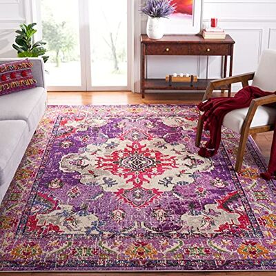 Safavieh Monaco Collection Purple and Pink Rug - Rug Safavieh Monaco Collection Purple and Pink Rug - Rug
