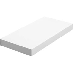 VASAGLE Floating Shelf, Wall Shelf for Books, Photos, Collectibles, Wall-Mounted Office Shelf, 40 x 20 x 3.8 cm, MDF, for Living Room, Kitchen, Hallway, Bedroom, Bathroom, White LWS24WT VASAGLE Floating Shelf, Wall Shelf for Books, Photos, Collectibles, Wall-Mounted Office Shelf, 40 x 20 x 3.8 cm, MDF, for Living Room, Kitchen, Hallway, Bedroom, Bathroom, White LWS24WT