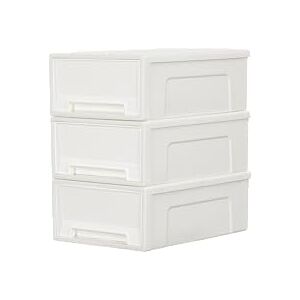 Cetomo 5L*3 Plastic Storage Drawers Unit, Office Desk Organizers, Drawer Organizer, Storage Box, Stackable Tower for Desktop, Cosmetics, Bedroom, Dorm, Durable PP, Compact, BPA Free, White, 15L-3 Pack Cetomo 5L*3 Plastic Storage Drawers Unit, Office Desk Organizers, Drawer Organizer, Storage Box, Stackable Tower for Desktop, Cosmetics, Bedroom, Dorm, Durable PP, Compact, BPA Free, White, 15L-3 Pack