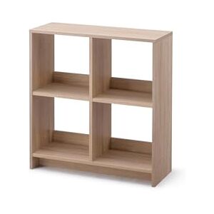 Iris Ohyama ,Wooden Open Shelf, 4 Cube storage unit, Organiser, Modern design, Living room, Bedroom, Study room,WOS-4 Light Brown Iris Ohyama ,Wooden Open Shelf, 4 Cube storage unit, Organiser, Modern design, Living room, Bedroom, Study room,WOS-4 Light Brown