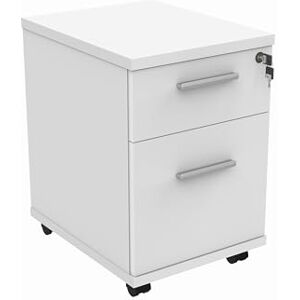Office Hippo Essentials Heavy Duty 2 Drawer (1 for Filing) Mobile Pedestal A4 and Foolscap File Cabinet, Office Cabinet, Lockable Office Storage, 5 Year Wty, Arctic White, 40.4 x 50 x 59.5 cm Office Hippo Essentials Heavy Duty 2 Drawer (1 for Filing) Mobile Pedestal A4 and Foolscap File Cabinet, Office Cabinet, Lockable Office Storage, 5 Year Wty, Arctic White, 40.4 x 50 x 59.5 cm