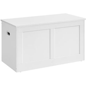 VASAGLE Storage Chest, Storage Bench, Blanket Box with 2 Safety Hinges, Shoe Storage Bench, 40 x 80 x 46.5 cm, for Hallway, Bedroom, Living Room, Cloud White LSB064W01 VASAGLE Storage Chest, Storage Bench, Blanket Box with 2 Safety Hinges, Shoe Storage Bench, 40 x 80 x 46.5 cm, for Hallway, Bedroom, Living Room, Cloud White LSB064W01