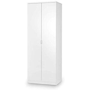 Julian Bowen Manhattan White High Gloss Wardrobe Julian Bowen Manhattan White High Gloss Wardrobe