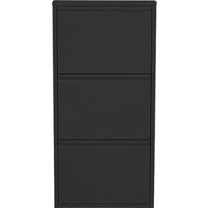 KARE Design Shoe Container Caruso 3 Black, Steel, 3 Tipping Compartments, Space for 6 Pairs of Shoes, Slim, Space-Saving, Storage Space, Hallway, Floor, 104x50x15 cm (H/W/D) KARE Design Shoe Container Caruso 3 Black, Steel, 3 Tipping Compartments, Space for 6 Pairs of Shoes, Slim, Space-Saving, Storage Space, Hallway, Floor, 104x50x15 cm (H/W/D)