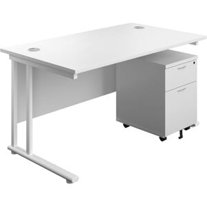 Unbranded 1400X800 Twin Rectangular Desk - Desk Unbranded 1400X800 Twin Rectangular Desk - Desk